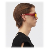 Bottega Veneta - Occhiali da Sole dal Design Avvolgente - Rosso - Occhiali da Sole - Bottega Veneta Eyewear