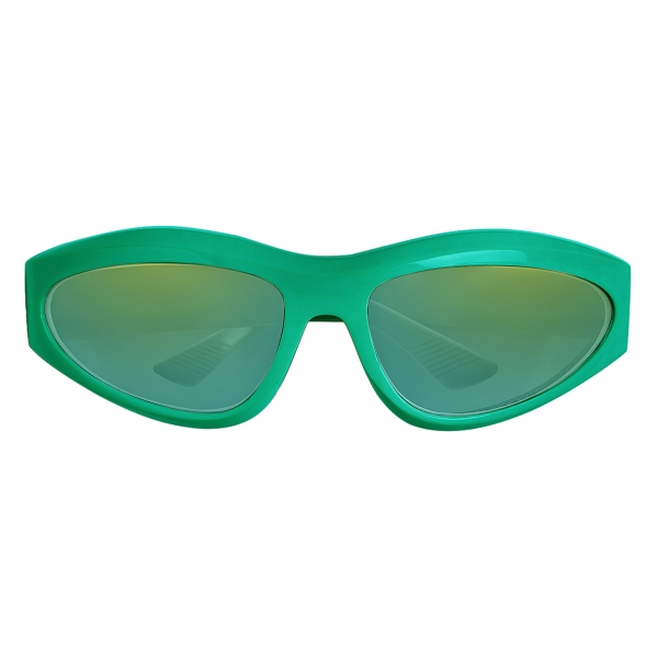 Bottega Veneta - Wraparound Sunglasses - Green - Sunglasses - Bottega Veneta Eyewear