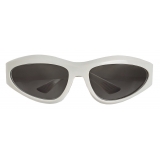 Bottega Veneta - Wraparound Sunglasses - Ivory - Sunglasses - Bottega Veneta Eyewear
