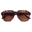 Bottega Veneta - Oversized D-Frame Sunglasses - Havana - Sunglasses - Bottega Veneta Eyewear