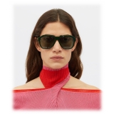 Bottega Veneta - Oversized D-Frame Sunglasses - Green - Sunglasses - Bottega Veneta Eyewear