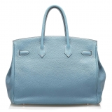 Hermès Vintage - Togo Birkin 35 Bag - Blue - Leather and Calf Handbag - Luxury High Quality