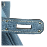 Hermès Vintage - Togo Birkin 35 Bag - Blue - Leather and Calf Handbag - Luxury High Quality
