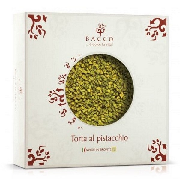 Bacco - Tipicità al Pistacchio - Torta al Pistacchio di Sicilia - Torta Artigianale - 500 g