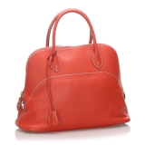 Hermès Vintage - Bolide 35 Bag - Orange - Leather and Calf Handbag - Luxury High Quality