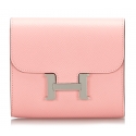 Hermès Vintage - Epsom Constance Compact Wallet - Pink - Leather Wallet - Luxury High Quality