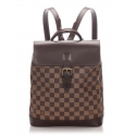 Louis Vuitton Vintage - Damier Ebene Soho Backpack - Brown - Leather Backpack - Luxury High Quality