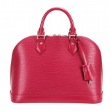 Louis Vuitton Vintage - Epi Alma PM Bag - Rosa - Borsa in Pelle Epi e Pelle - Alta Qualità Luxury