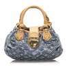 Louis Vuitton Vintage - Monogram Denim Pleaty Handbag - Denim - Borsa in Pelle - Alta Qualità Luxury