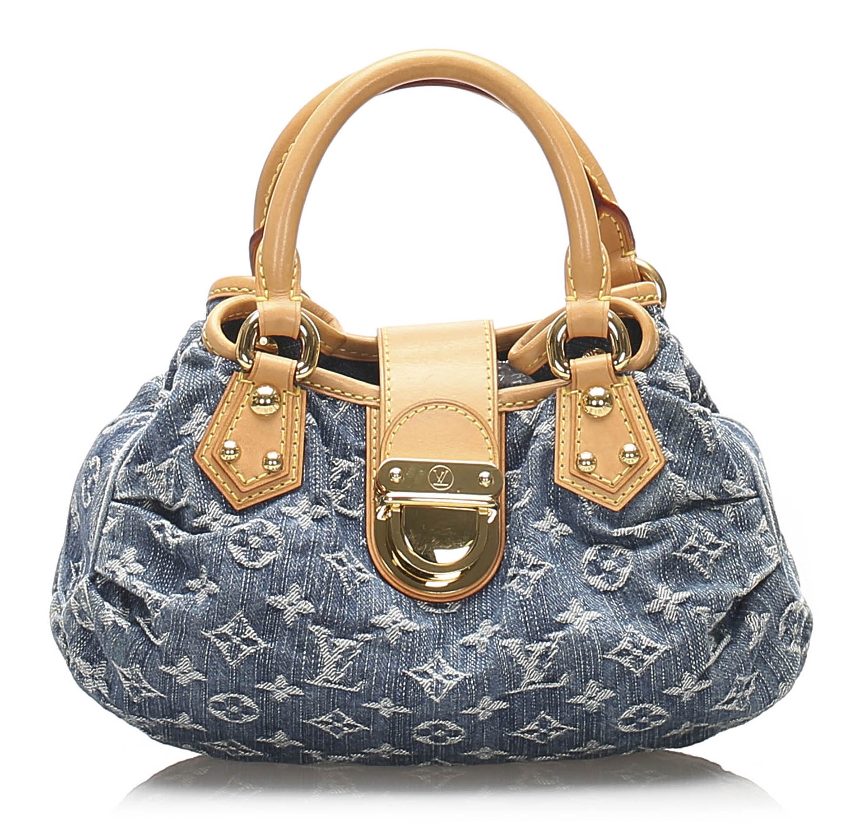 Louis Vuitton Vintage Denim Monogram Mini Pleaty Bag - Blue Shoulder Bags,  Handbags - LOU779670