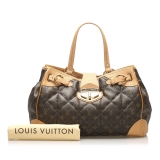 Louis Vuitton Vintage - Monogram Etoile Shopper Bag - Brown - Canvas and Python Leather Handbag - Luxury High Quality