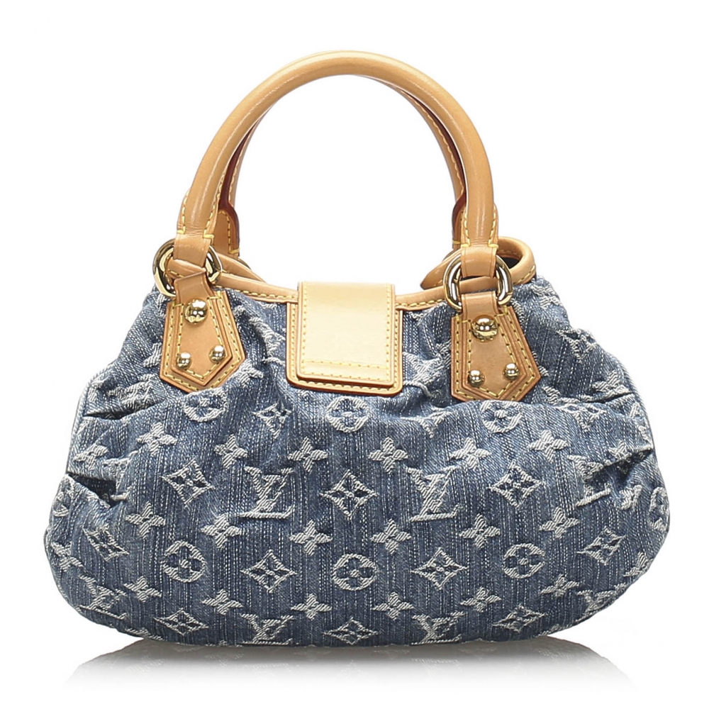 Louis Vuitton Vintage - Monogram Denim Pleaty Handbag - Denim - Leather  Handbag - Luxury High Quality - Avvenice