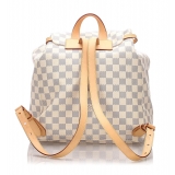 Louis Vuitton Vintage - Damier Azur Sperone Backpack - Bianco - Zaino in Pelle - Alta Qualità Luxury