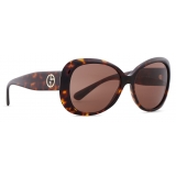 Giorgio Armani - Oversize Woman Sunglasses - Brown - Sunglasses - Giorgio Armani Eyewear