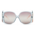 Giorgio Armani - Oversize Woman Sunglasses - Light Blue - Sunglasses - Giorgio Armani Eyewear