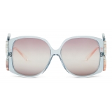 Giorgio Armani - Oversize Woman Sunglasses - Light Blue - Sunglasses - Giorgio Armani Eyewear