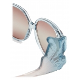 Giorgio Armani - Occhiali da Sole Donna Oversize - Azzurro - Occhiali da Sole - Giorgio Armani Eyewear