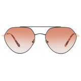 Giorgio Armani - Irregular Shape Sunglasses - Rose Gold - Sunglasses - Giorgio Armani Eyewear
