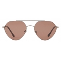Giorgio Armani - Irregular Shape Sunglasses - Brown - Sunglasses - Giorgio Armani Eyewear