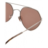 Giorgio Armani - Irregular Shape Sunglasses - Brown - Sunglasses - Giorgio Armani Eyewear