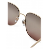 Giorgio Armani - Woman Oversize Sunglasses with Trigradient Lenses - Gold - Sunglasses - Giorgio Armani Eyewear