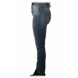 Elisabetta Franchi - Jeans Skinny Slavato - Blue Vintage - Pantaloni - Made in Italy - Luxury Exclusive Collection