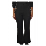 Elisabetta Franchi - Pantalone Modello a Trombetta - Nero - Pantaloni - Made in Italy - Luxury Exclusive Collection