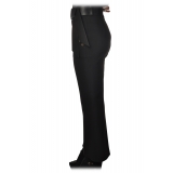 Elisabetta Franchi - Pantalone Modello a Trombetta - Nero - Pantaloni - Made in Italy - Luxury Exclusive Collection