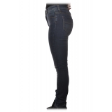 Elisabetta Franchi - Tapered Leg Jeans - Blue Vintage - Trousers - Made in Italy - Luxury Exclusive Collection