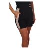 Elisabetta Franchi - Shorts with Band in Contrast - Black - Trousers - Made in Italy - Luxury Exclusive Collection