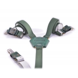 PangaeA - PangaeA Suspenders - Green - Suspenders PangaeA Y - Artisan Leather Suspenders