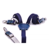 PangaeA - PangaeA Suspenders - Blue - Suspenders PangaeA Y - Artisan Leather Suspenders