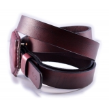 PangaeA - PangaeA Belt - Bordeaux - PangaeA Accessories - Artisan Leather Belt