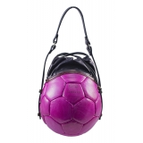 PangaeA - PangaeA Prima Pelle Bag - Pink Black - Original Model - Artisan Leather Casual Handbag