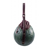 PangaeA - PangaeA Prima Pelle Bag - Green Bordeaux - Original Model - Artisan Leather Casual Handbag