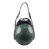PangaeA - PangaeA Prima Pelle Bag - Green Black - Original Model - Artisan Leather Casual Handbag