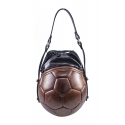 PangaeA - PangaeA Prima Pelle Bag - Brown Black - Original Model - Artisan Leather Casual Handbag