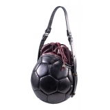 PangaeA - PangaeA Prima Pelle Bag - Back Bordeaux - Original Model - Artisan Leather Casual Handbag