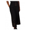 Elisabetta Franchi - Trousers with Star Applications - Black - Trousers - Made in Italy - Luxury Exclusive Collection