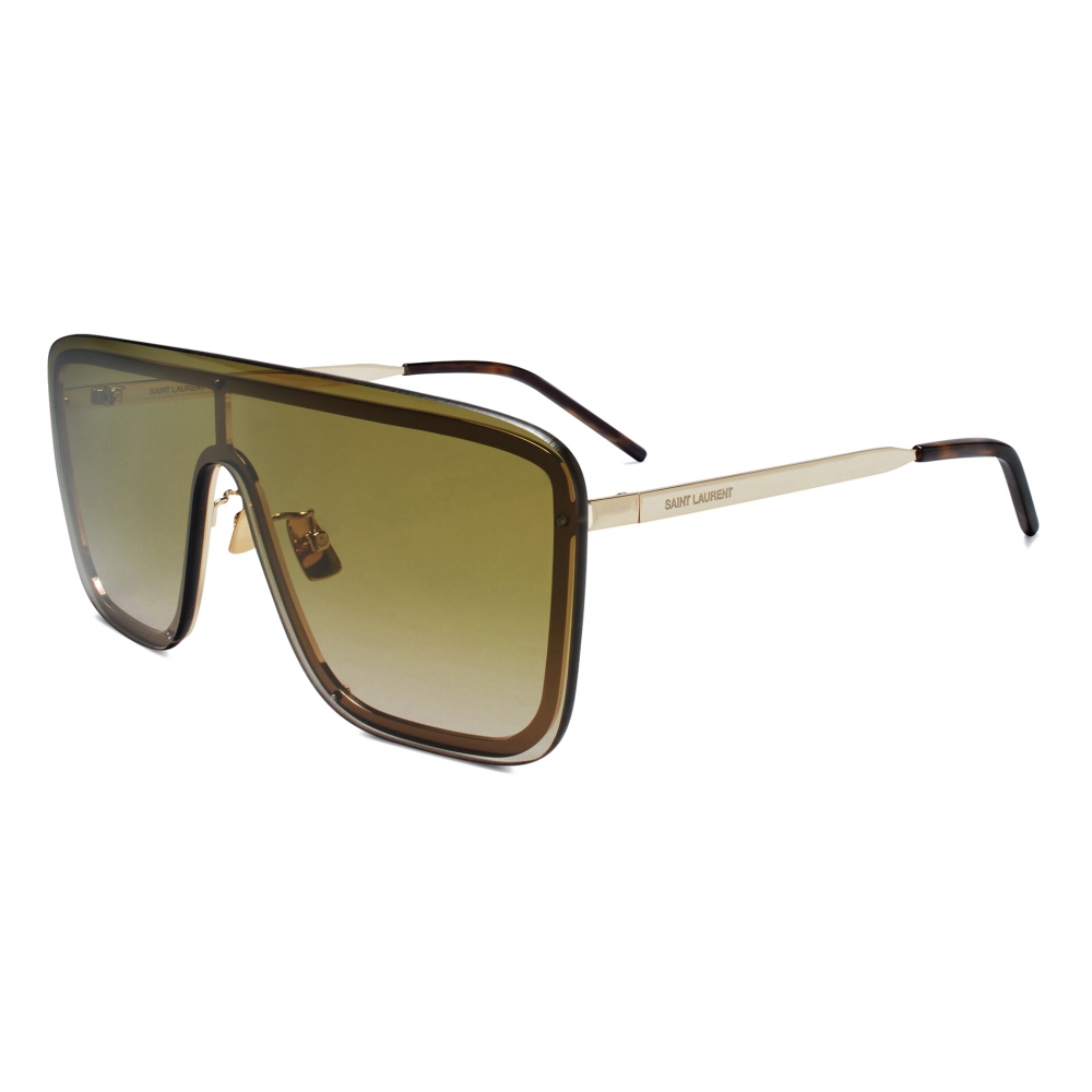 SL5 SAINT LAURENT SL 428 003 56 GOLD / GREEN – A Million Sunglasses