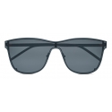 Yves Saint Laurent - Occhiali da Sole a Mascherina Oversize SL 51 - Argento - Saint Laurent Eyewear