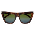 Yves Saint Laurent - New Wave SL 214 Kate Sunglasses - Brown - Sunglasses - Saint Laurent Eyewear