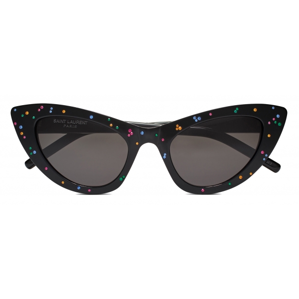 Yves Saint Laurent - New Wave SL 213 Lily Crystal Sunglasses - Black - Sunglasses - Saint Laurent Eyewear
