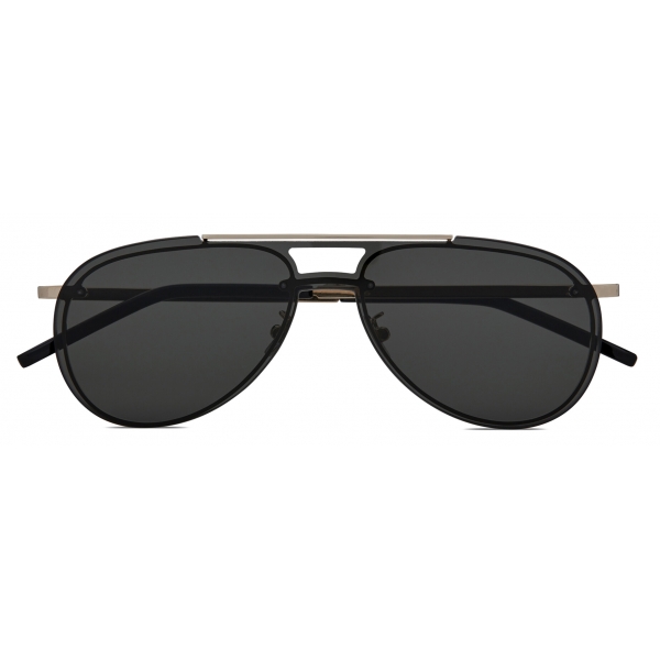 Yves Saint Laurent - SL 416 Shield Sunglasses - Silver - Sunglasses - Saint Laurent Eyewear