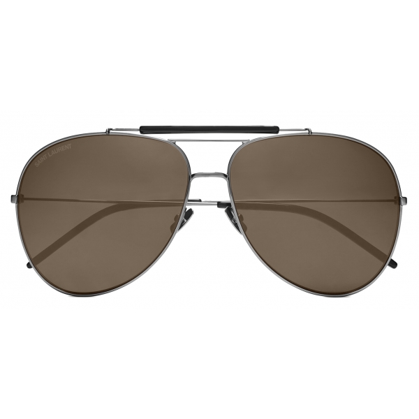 Yves Saint Laurent - Oversized Classic SL 11 Sunglasses - Fog - Sunglasses - Saint Laurent Eyewear