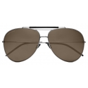 Yves Saint Laurent - Oversized Classic SL 11 Sunglasses - Fog - Sunglasses - Saint Laurent Eyewear