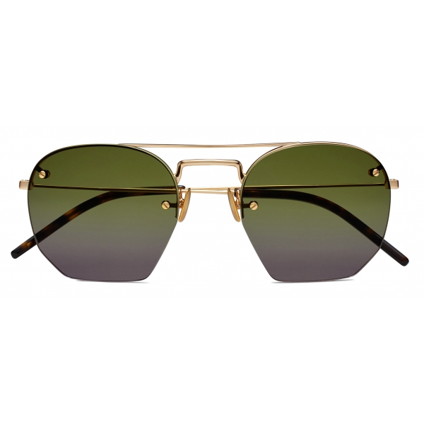 Saint Laurent Gold & Brown SL 422 Sunglasses