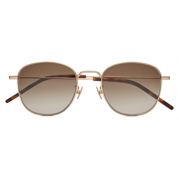 Saint Laurent Gold Navigator Sunglasses