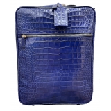 Vittorio Martire - Trolley in Real Alligator Leather - Italian Handmade Trolley - Luxury High Quality Leather