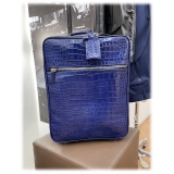 Vittorio Martire - Trolley in Real Alligator Leather - Italian Handmade Trolley - Luxury High Quality Leather